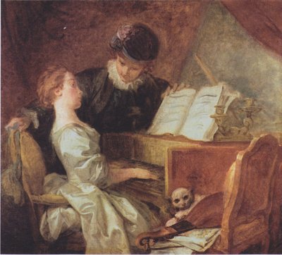 The Music Lesson by Jean Honore Fragonard